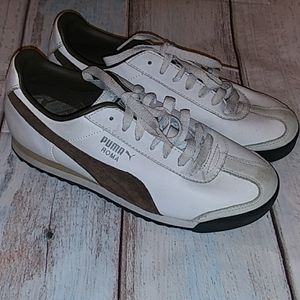 Puma Roma Brown White